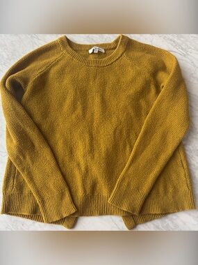 Madewell Mustard Yellow Crewneck Sweater